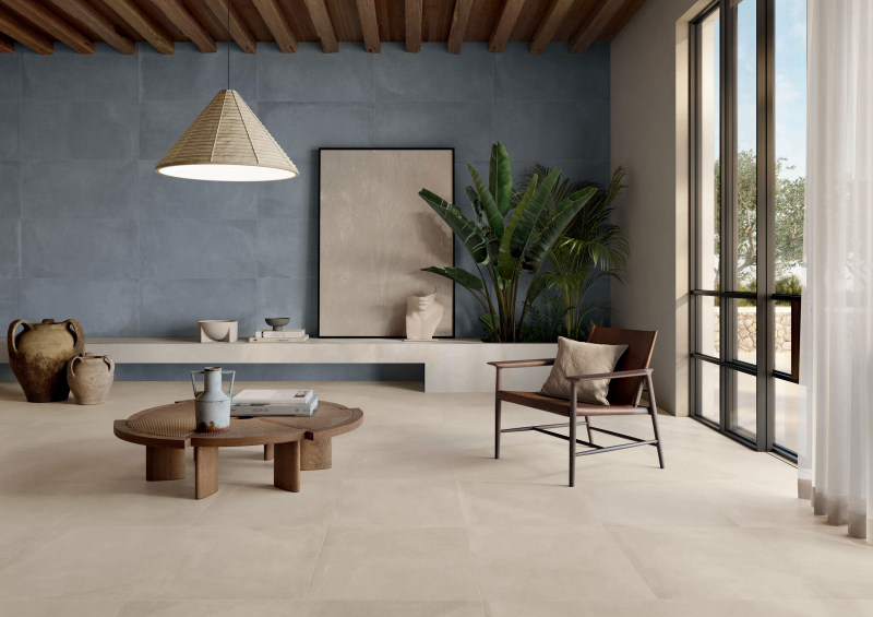 CAESAR lancio Prima Avio 120x120 Chalk 120x120 Ecru 60x60 LIVING29