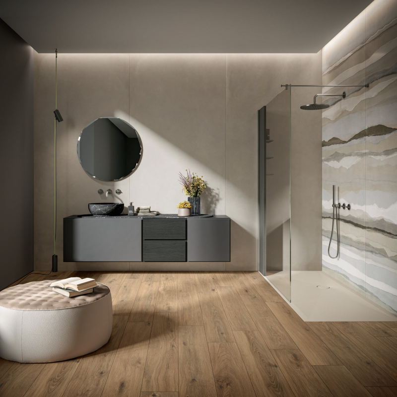 Caesar Magazine Prima Concrete Rammed Cocoon Peace Bagno 4