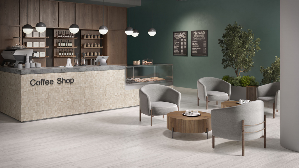 Caesar USA Travertino Light Cream CoffeeShop2 Caesar USA Travertino Light Cream CoffeeShop2